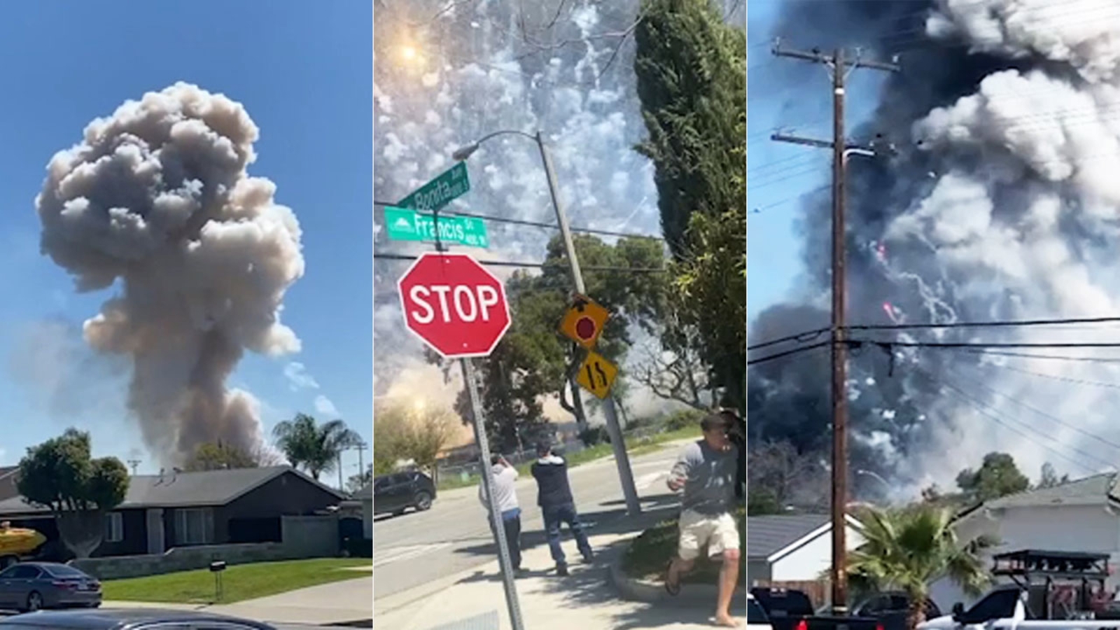 Two dead in massive California blast sparked by fireworks Two dead in massive California blast sparked by fireworks