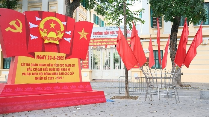 Hanoi's streets decorated for national election Hanoi's streets decorated for national election