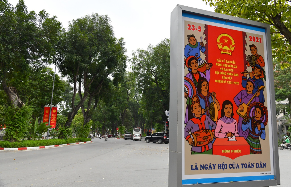 Hanoi's streets decorated for national election Hanoi's streets decorated for national election