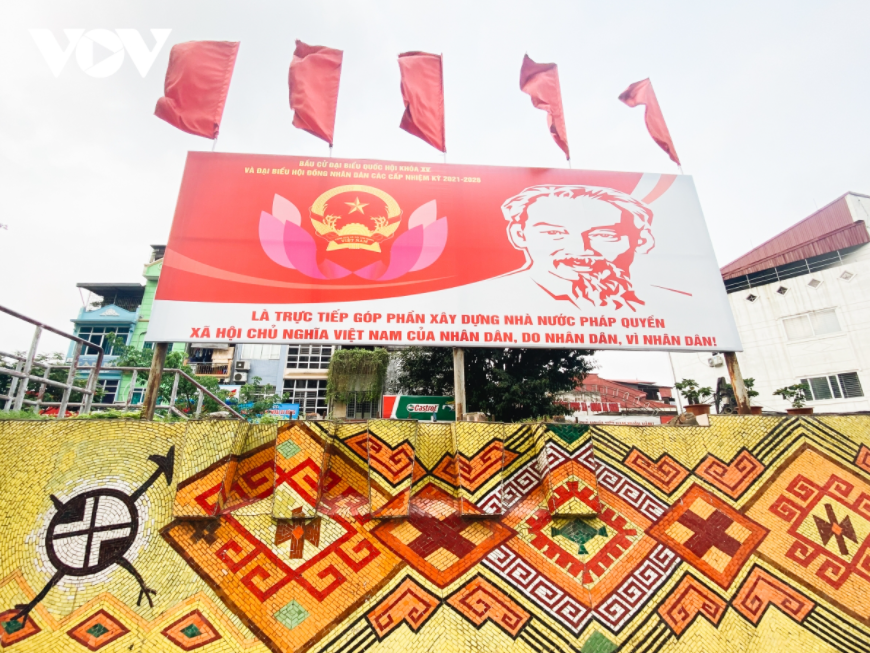 Hanoi's streets decorated for national election Hanoi's streets decorated for national election
