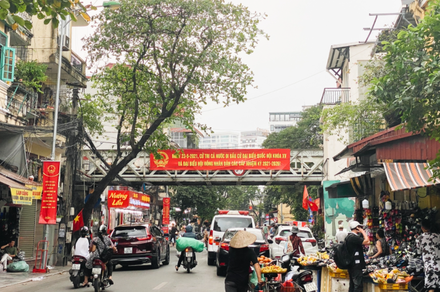 Hanoi's streets decorated for national election Hanoi's streets decorated for national election