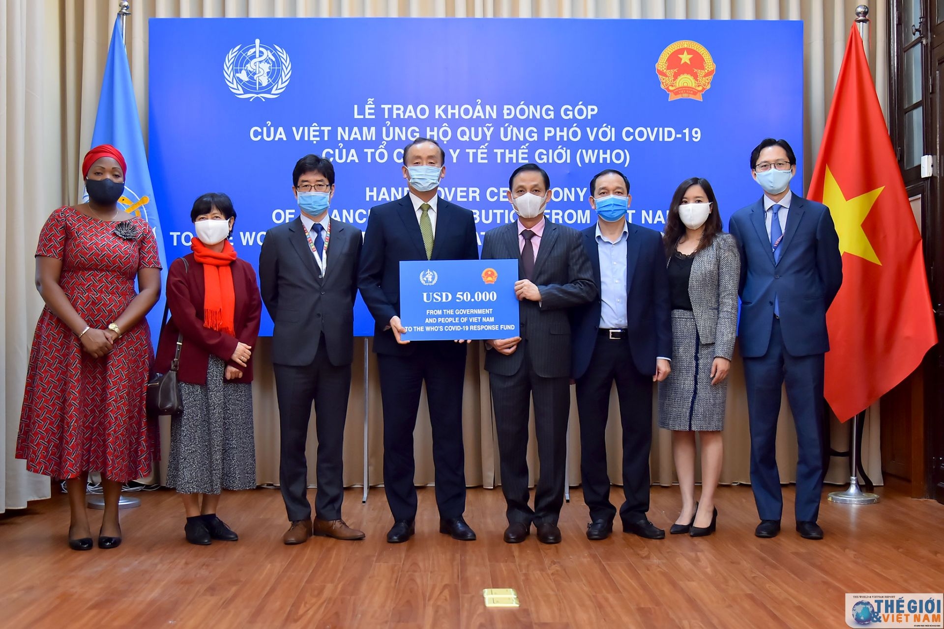Việt Nam ủng hộ Quỹ ứng phó với Covid-19 của WHO 50.000 USD Việt Nam ủng hộ Quỹ ứng phó với Covid-19 của WHO 50.000 USD