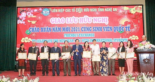 Nghệ An: Giao lưu hữu nghị chào Xuân 2021 cùng sinh viên quốc tế Nghệ An: Giao lưu hữu nghị chào Xuân 2021 cùng sinh viên quốc tế