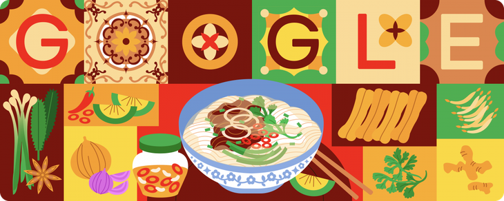 លើកកម្កើង Pho របស់វៀតណាមនៅលើ Google នៅក្នុងប្រទេសចំនួន២០