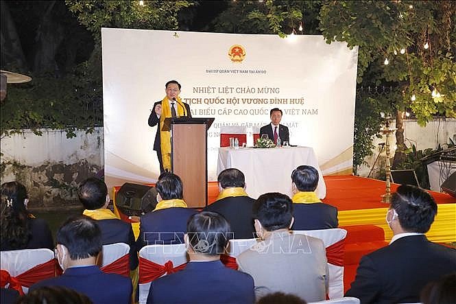 NA Chairman Vuong Dinh Hue spoke at the meeting. Photo: VOA NA Chairman Vuong Dinh Hue spoke at the meeting. Photo: VOA