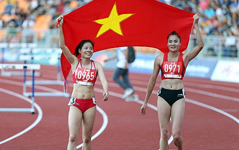 Vietnamese athletics is still a key sport with the goal of achieving 16 gold medals at the 31st SEA Games. Photo: HanoiMoi Vietnamese athletics is still a key sport with the goal of achieving 16 gold medals at the 31st SEA Games. Photo: HanoiMoi