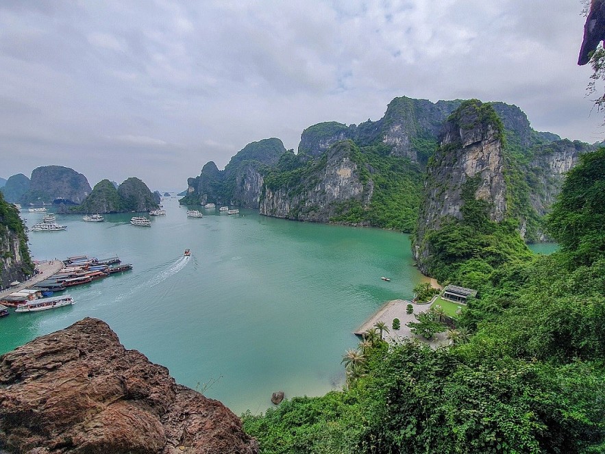 Ha Long Bay seen from above. Photo: Unsplash Ha Long Bay seen from above. Photo: Unsplash