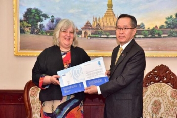 ຮອງ​ລັດຖະມົນຕີ​ ກະຊວງ​ການ​ຕ່າງປະ​ເທດ ​ຕ້ອນຮັບ​ການ​ເຂົ້າຢ້ຽມ​ຂ່ຳນັບ ຜູ້ຕາງໜ້າຄົນໃໝ່ ຂອງອົງການ UNDP