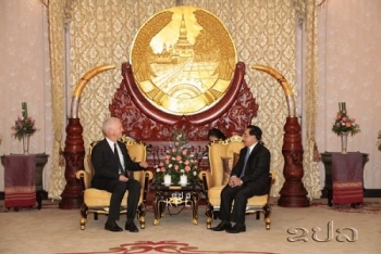 ຮອງປະທານປະເທດ ຕ້ອນຮັບການເຂົ້າຢ້ຽມຂໍ່ານັບຂອງ ເອກອັກຄະລັດຖະທູດ ແຫ່ງ ປະເທດສະວິດເຊີແລນ