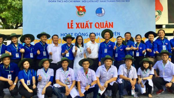 ຄະນະຊາວໜູ່ມ ຫວຽດນາມ ເຄື່ອນໄຫວອາສາສະໝັກ ຢູ່ ລາວ