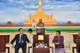 ທ ານ ຮ ວາງບ ງກວນ ຫ ວໜ າຄະນະພ ວພ ນຕ າງປະເທດສ ນກາງພ ກກອມມ ນ ດ ຫວຽດນາມ ຕ ອນຮ ບເອກອ ກຄະລ ດຖະທ ດອ ຣານ