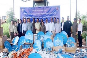 ກະຊວງອຸດສາຫະກຳ ແລະ ການຄ້າ ທຳລາຍສິນຄ້ານໍາເຂົ້າຈຳໜ່າຍ ຜິດກົດໝາຍ
