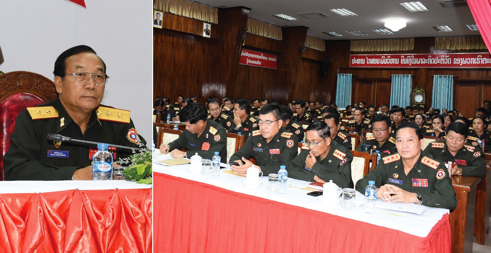 ກອງປະຊຸມເປີດກວ້າງ ຄະນະພັກອົງການຫ້ອງວ່າການກະຊວງປ້ອງກັນປະເທດລາວ
