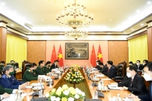 លោកនាយឧត្តមសេនីយ៍ Ngo Xuan Lich ទទួលជួបរដ្ឋមន្ត្រីក្រសួងនគរបាលចិន