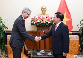 លោកឧបនាយករដ្ឋមន្ត្រី Pham Binh Minh ទទួលជួប លោកឯកអគ្គរដ្ឋទូតបារាំង Nicolas Warnery