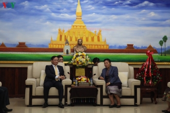 ថ្នាក់ដឹកនាំបក្សនិងរដ្ឋវៀតណាមអបអរសាទរខួបលើកទី ៦៥ នៃការបង្កើតបក្សប្រជាជនបដិវត្តឡាវ