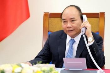 លោកនាយករដ្ឋមន្រ្តី Nguyen Xuan Phuc បានពិភាក្សាជាមួយលោកនាយករដ្ឋមន្ត្រីជប៉ុន Shinzo  Abe តាមទូរស័ព្ទ
