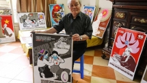 វិចិត្រករ​​វៀតណាមគូរ​រូប​សិល្បៈ​ប្រឆាំងជំងឺ​កូវីដ ​១៩​