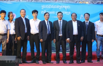 ពិធីបង្ហាញមុខគណៈកម្មាធិការប្រតិបត្តិនៃសមាគមខ្មែរ - វៀតណាមសាខាខេត្តព្រះវិហារ