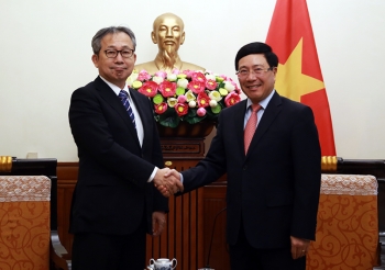 ឧបនាយករដ្ឋមន្ត្រីលោក Pham Binh Minh អញ្ជើញទទួលជួបជាមួយឯកអគ្គរាជទូតជប៉ុនលោក Yamada Takio