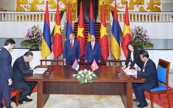 នាយករដ្ឋមន្ត្រីវៀតណាម លោក Nguyen Xuan Phuc ទទួលជួបពិភាក្សាជាមួយនាយករដ្ឋមន្រ្តីអាមេនី