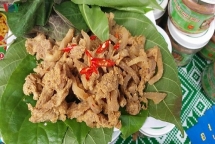 សាច់ជូរ-ម្ហូបពិសេសរបស់ប្រជាជន Muong នៅខេត្ត Phu Tho