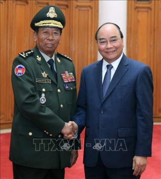 នាយករដ្ឋមន្ត្រីវៀតណាមលោក​ Nguyen Xuan Phuc អញ្ជើញជួបពិភាក្សាជាមួយរដ្ឋមន្រ្តីការពារជាតិកម្ពុជានិងឡាវ