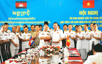 កងទ័ពជើងទឹកវៀតណាមនិងកម្ពុជារក្សាល្អសន្តិសុខដែនសមុទ្រ