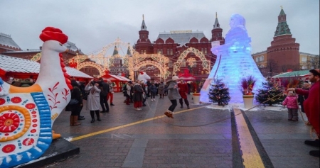 Фестиваль "Московская Масленица" проходит на 13 площадках в центре столицы