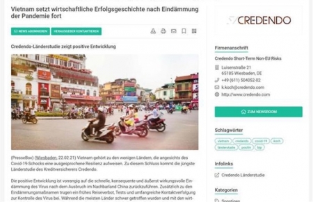 «Кредендо»: Вьетнам продолжает писать историю экономического успеха