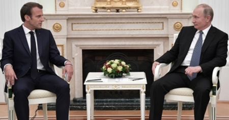 Путин встретился с Макроном