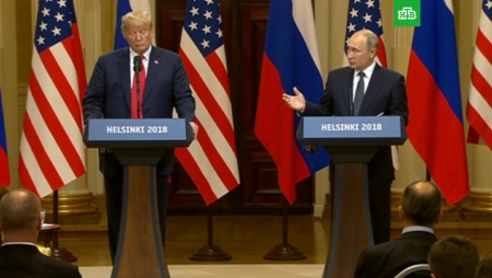 Президент России В. Путин: "Переговоры с Трампом были полезными, но все завалы разгрести не удалось"