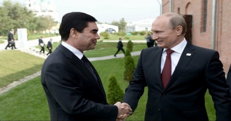 В. Путин прибыл с официальным визитом в Туркмению