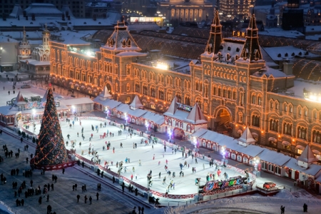 На Красной площади открылся ГУМ-каток