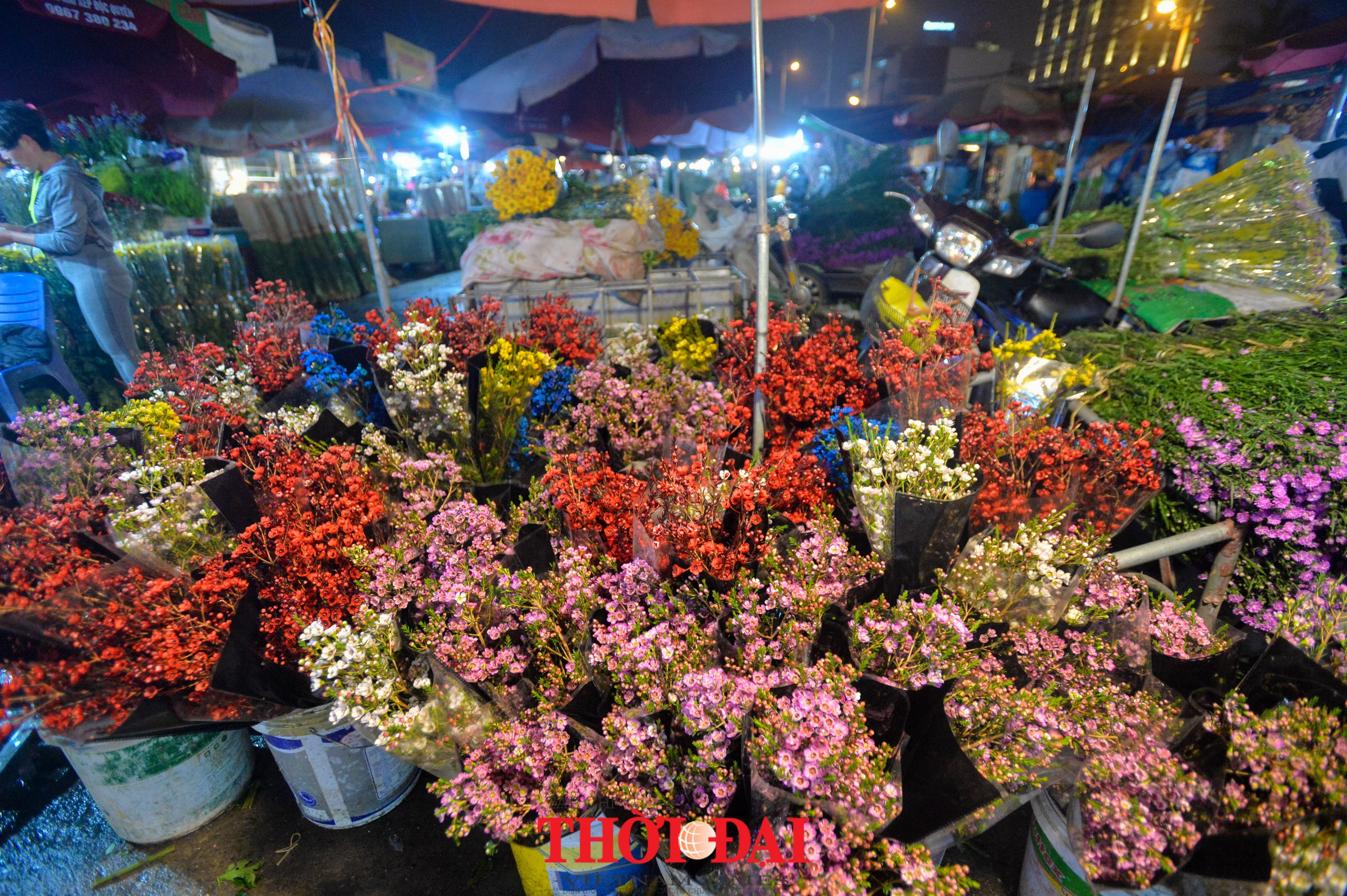 Chợ hoa Quảng An nhộn nhịp đêm trước ngày lễ Tình nhân Chợ hoa Quảng An nhộn nhịp đêm trước ngày lễ Tình nhân
