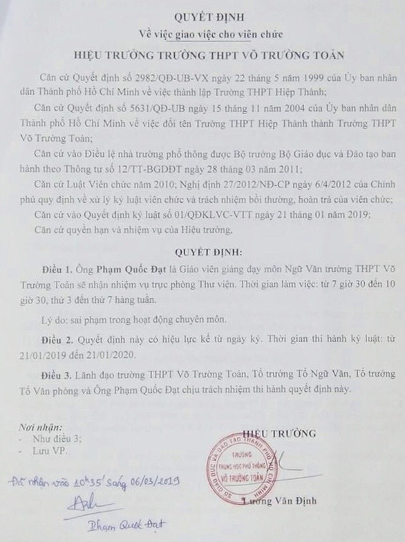 Tranh cãi vụ thầy giáo bị đình chỉ dạy vì cho học sinh đóng cảnh 'nóng' vu thay giao bi dinh chi day vi cho hoc sinh dong canh nong