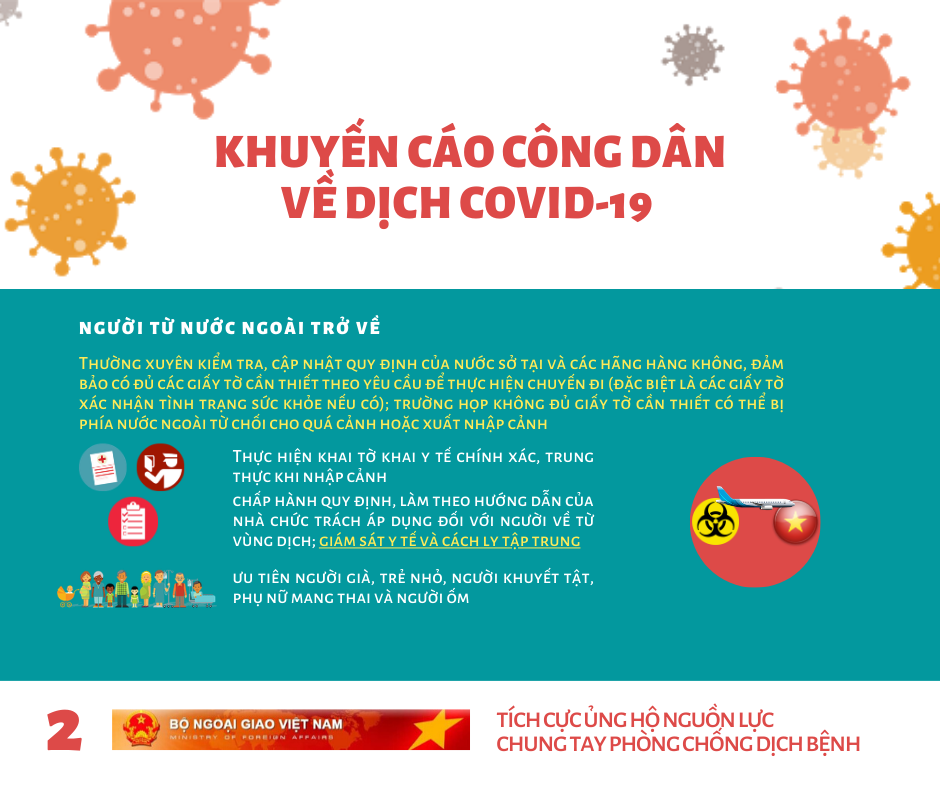 Covid-19: Bộ Ngoại giao yêu cầu công dân hạn chế đi lại giữa các nước covid 19 bo ngoai giao yeu cau cong dan han che di lai giua cac nuoc