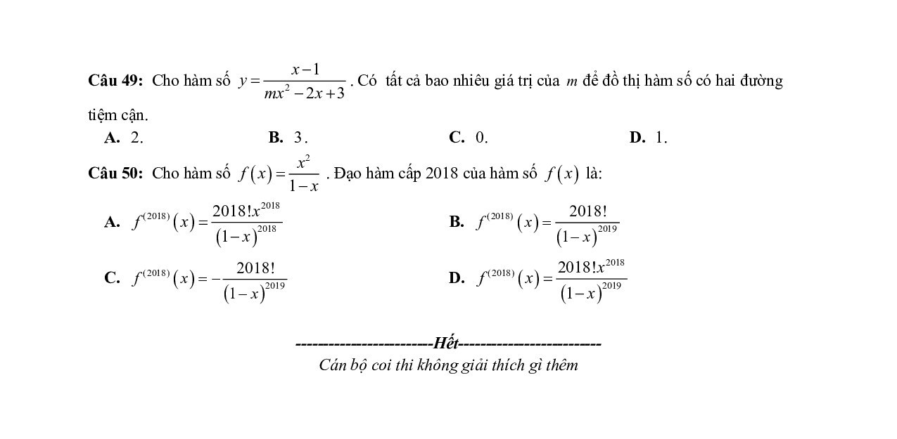 Lời giải chi tiết đề thi thử THPT quốc gia 2019 môn Toán THPT chuyên Bắc Ninh loi giai chi tiet de thi thu thpt quoc gia 2019 mon toan thpt chuyen bac ninh