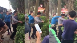 nguoi dan ong bi to sam so 2 thieu nu o san tap the quynh mai khai nga xe vo tinh vung tay vao nguoi co gai