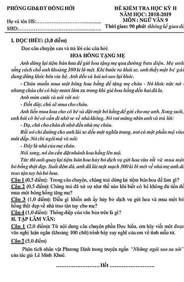hon 6000 hoc sinh quang binh phai thi lai phu huynh se kien neu ket qua thap hon