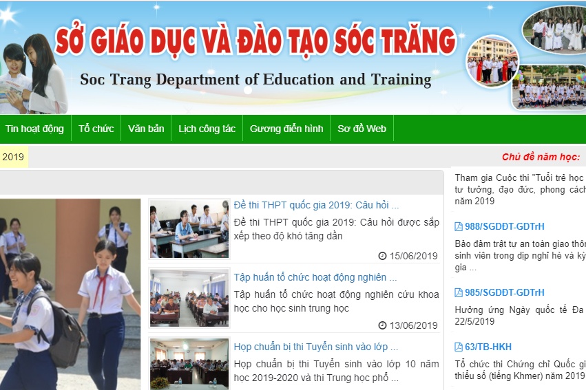 Tra cứu điểm thi tuyển sinh lớp 10 Sóc Trăng năm 2019 tra cuu diem thi tuyen sinh lop 10 soc trang nam 2019