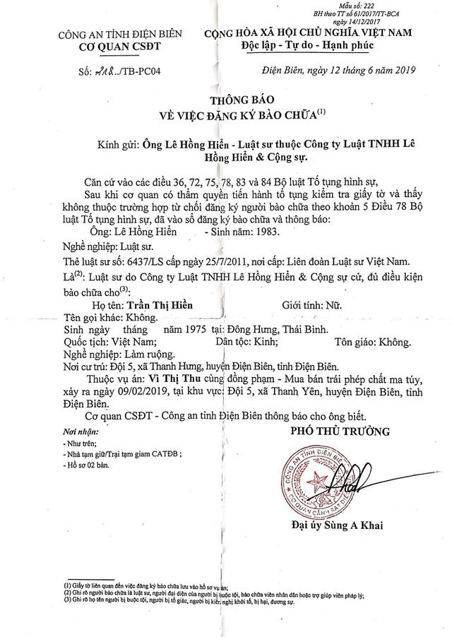 Ai bào chữa cho mẹ nữ sinh giao gà Điện Biên bị sát hại? ai bao chua cho me nu sinh giao ga dien bien bi sat hai
