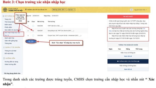 Cách đăng ký thủ tục nhập học vào lớp 10 tại Hà Nội ha noi cach dang ky thu tuc nhap hoc vao lop 10