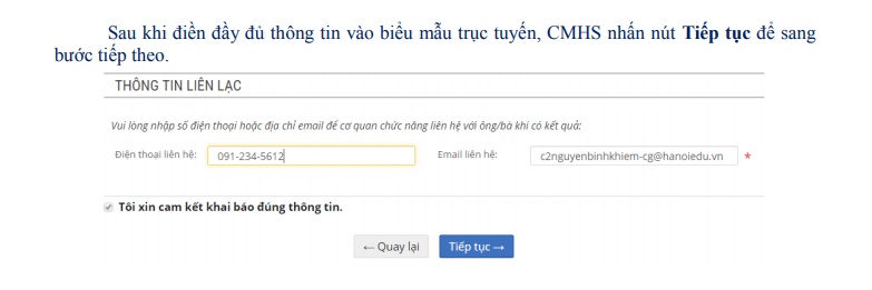 Hướng dẫn đăng ký tuyển sinh trực tuyến vào mầm non, lớp 1 và lớp 6 huong dan dang ky tuyen sinh truc tuyen vao mam non lop 1 va lop 6