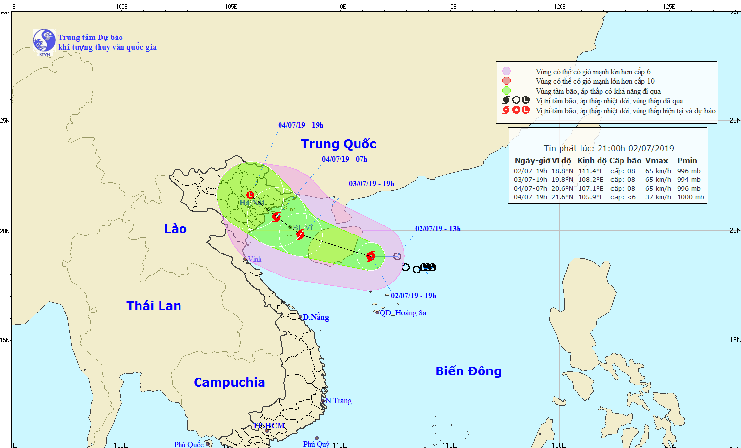Tin bão số 2: Có khả năng vào đất liền từ Quảng Ninh đến Nam Định tin bao so 2 co kha nang vao dat lien tu quang ninh den nam dinh