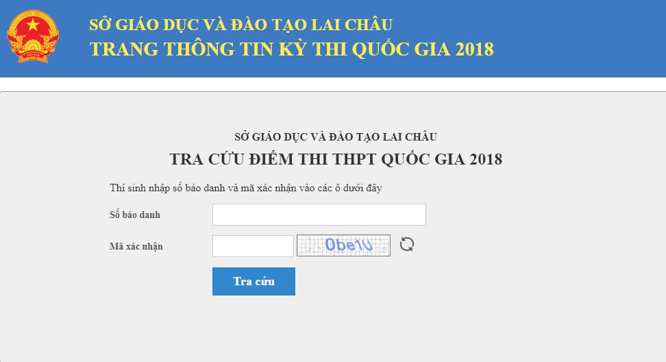 Tra cứu điểm thi THPT quốc gia 2019 ở Lai Châu tra cuu diem thi thpt quoc gia 2019 o lai chau