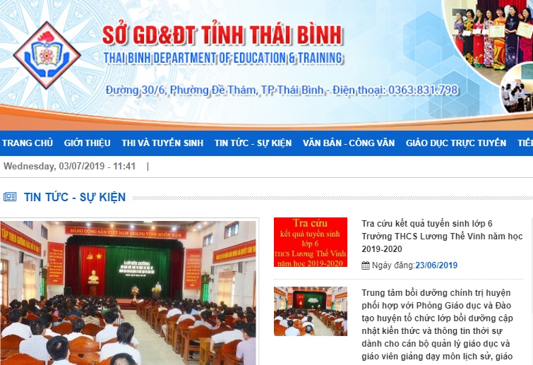 Tra cứu điểm thi THPT quốc gia 2019 ở Thái Bình tra cuu diem thi thpt quoc gia 2019 o thai binh