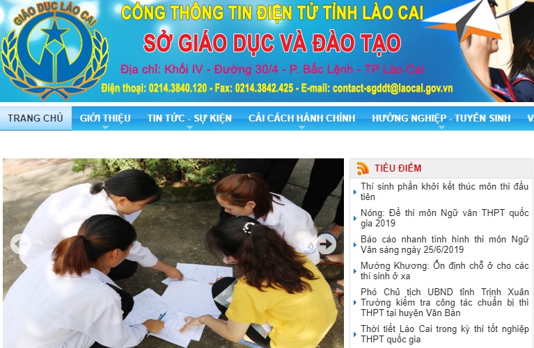 Tra cứu điểm thi THPT quốc gia 2019 tỉnh Lào Cai tra cuu diem thi thpt quoc gia 2019 tinh lao cai