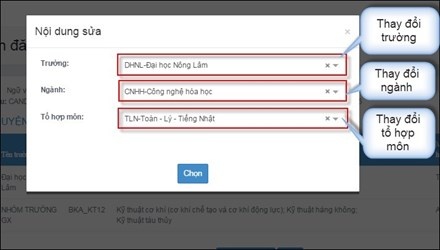 Hướng dẫn cách thay đổi nguyện vọng xét tuyển đại học 2019 huong dan cach thay doi nguyen vong xet tuyen dai hoc 2019