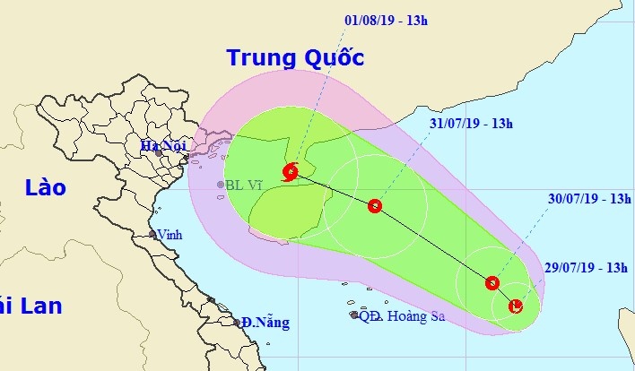 Dự báo thời tiết ngày mai 30/7: Áp thấp gây mưa rào và dông ở Bắc Bộ du bao thoi tiet ngay mai 307 ap thap gay mua rao va dong o bac bo